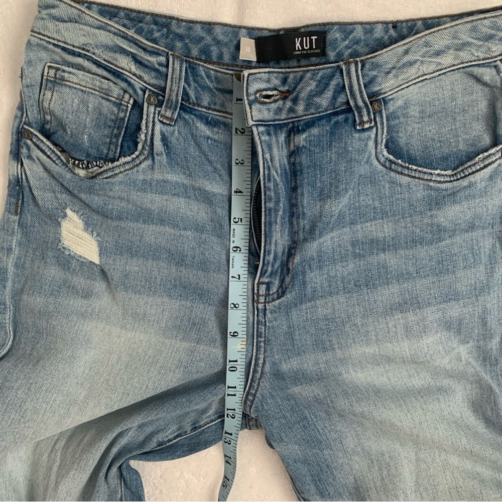 Kut From The Kloth High Rise Christine Straight Leg Jeans - 99% Cotton -Size 10 - Picture 13 of 16